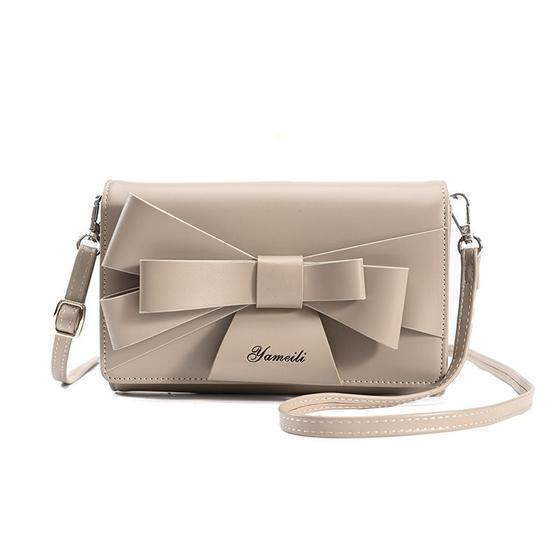 Imagem de Moda Simples Bow Bolsa Feminina, Corpo cruzado de um ombro pequeno