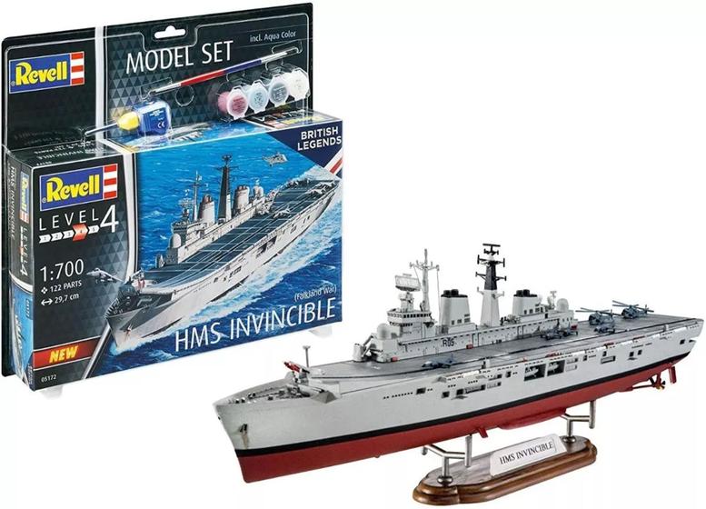 Imagem de Model Set HMS Invincible (Falkland War) - 1/700 - Revell 65172