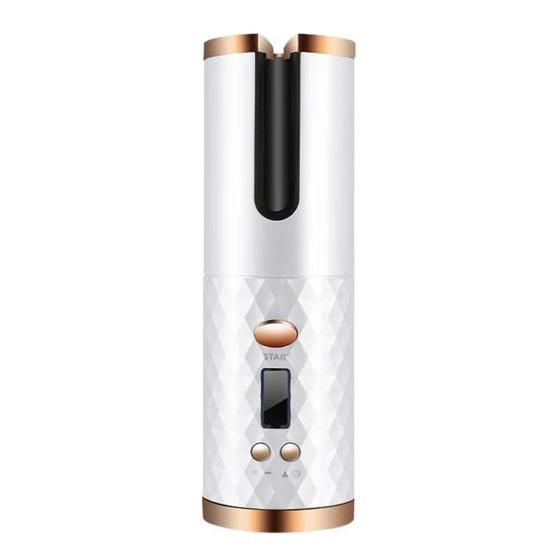 Imagem de Modelador De Cachos E Ondular O Cabelo Portatil Sem Fio Usb Recarregável Display Lcd Automático Bivolt 200º Graus