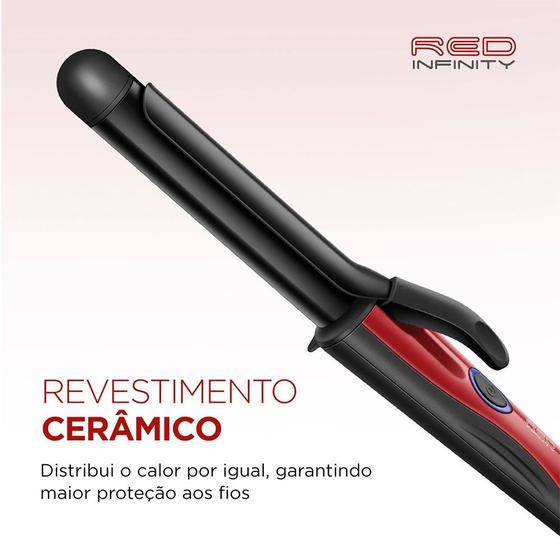 Modelador de Cachos Red Infinity 210ºC Mondial Em-12 Bivolt