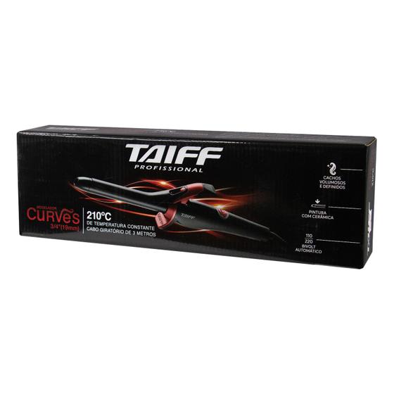 Imagem de Modelador de Cachos Taiff Curves 3/4" - 36/41W - 210OC - Ceramica - Bivolt - Vermelho