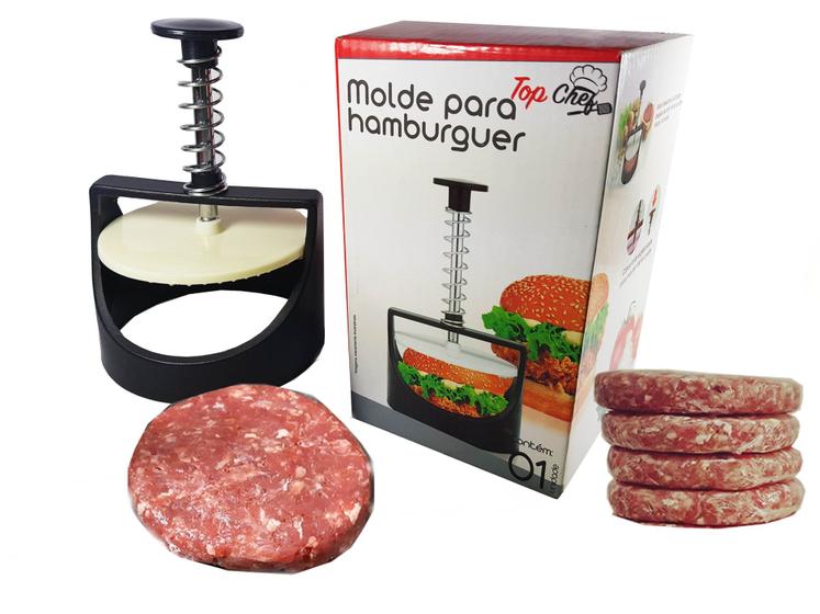 Imagem de Modelador Molde Para Hambúrguer 10x16 Top Chef - prático e fácil