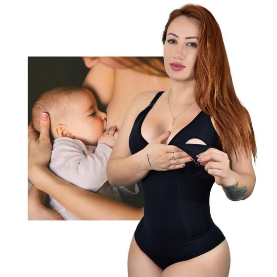 Imagem de Modeladora Para Amamentação Sustenta o Busto Ideal Para Pós Parto Modela Cintura