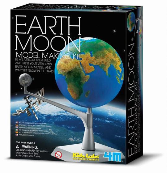 Imagem de Modelo Terra Lua - Brinquedo Educativo - 4M - Kidzlabs