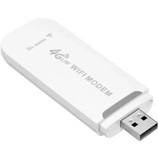 Imagem de Modem USB 4G LTE Wi-Fi Hotspot 150Mbps 3 em 1 - Dispositivo Versátil e Rápido
