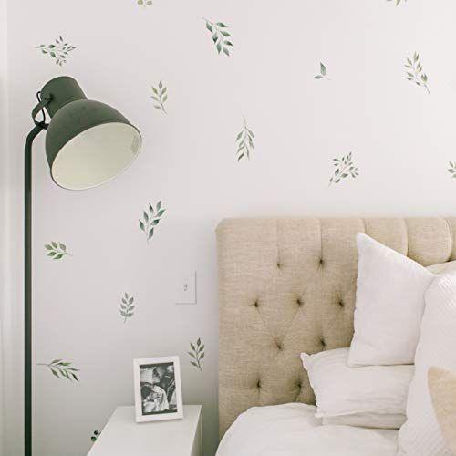 Imagem de Moderno Maxwell Wall Art Decalques para meninas berçário, quarto, sala de estar Eden Greenery Folha Adesivo da sala conjunto 44 peças