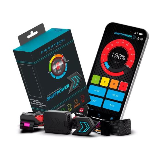 Imagem de Módulo Acelerador Fiat Uno 2011 até 2021 Pedal Shiftpower Bluetooth Com App
