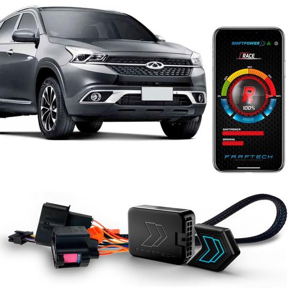 Imagem de Módulo Acelerador Tiggo 7 2021 Shiftpower App Bluetooth 