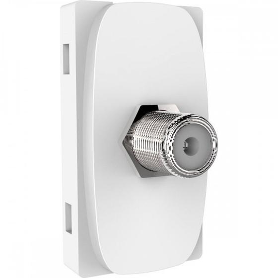 Imagem de Modulo Alumbra Gracia 1 Tomada Coaxial Branco 85318