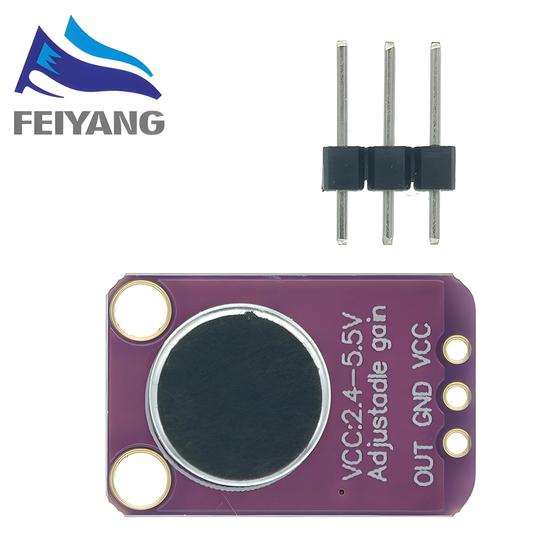 Imagem de Módulo Amplificador de Áudio AGC Max9814 com Controle Automático de Ganho para Arduino