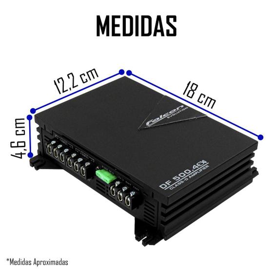 Imagem de Modulo Amplificador Falcon Digital Class D Df 500.4Ex 500W