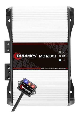 Imagem de Módulo amplificador md 1200.1 1 ohm taramps + monitor led clip m1 taramps