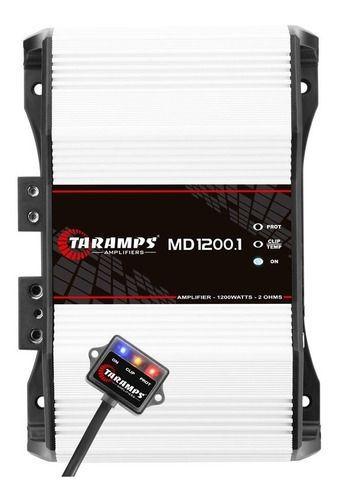Imagem de Módulo amplificador md 1200.1 2 ohms taramps + monitor led clip m1 taramps