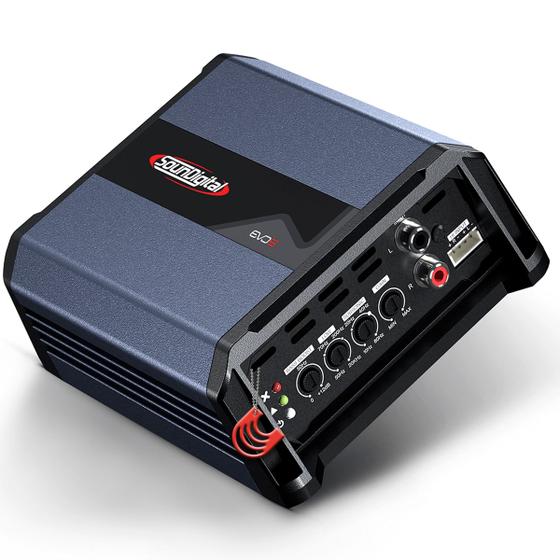 Imagem de Módulo Amplificador Potência Som Automotivo 800w 2 ohms 1 canal RCA e Fio Alta 800.1 Soundigital