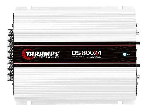 Imagem de modulo amplificador potencia taramps ds800 800x4 4 canais 800 watts rms 2 ohms para subwoofer grave