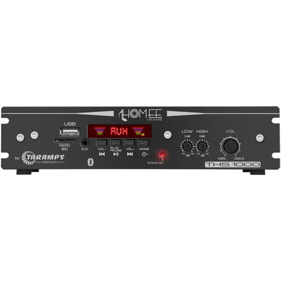 Imagem de Módulo Amplificador Receiver Home Taramps THS 1000 100W Rms 1 Canal Bivolt USB SD FM BT