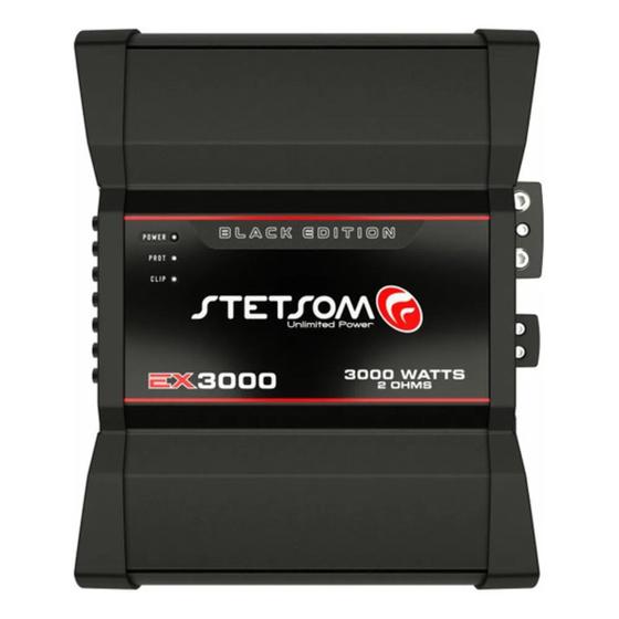 Imagem de Módulo Amplificador Stetsom EX 3000 Black 3000W Rms 2 Ohms 1 Canal