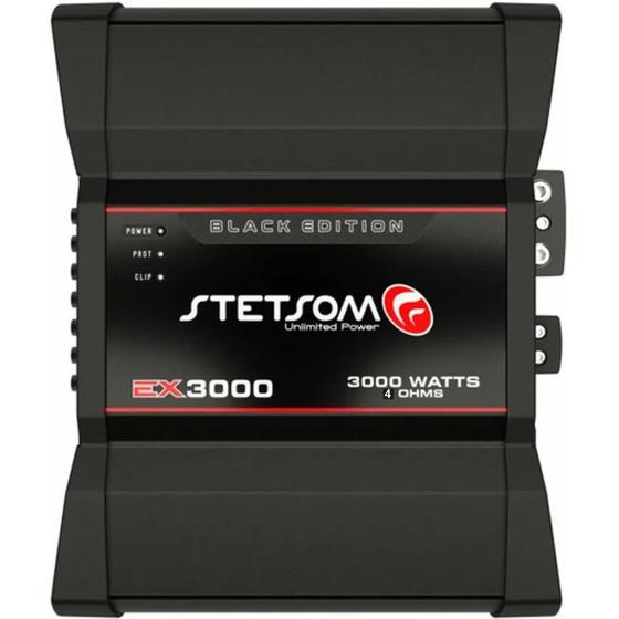 Imagem de Módulo Amplificador Stetsom EX 3000 Black 3000W Rms 4 Ohms 1 Canal
