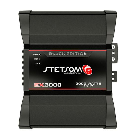 Imagem de Módulo Amplificador Stetsom EX3000 Black Edition 3000W RMS 4 Ohms 1 Canal Export Line