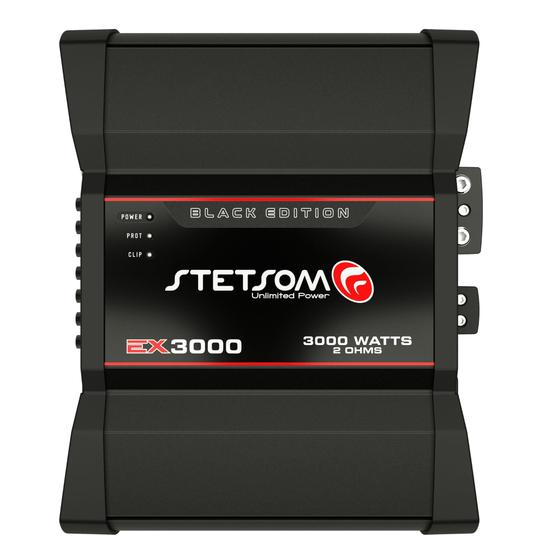 Módulo Amplificador Stetsom EX3000EQ Black Edition 1 Canal 3000W RMS 2 Ohms Menor preço em Módulo Amplificador Stetsom EX3000EQ Black Edition 1 Canal 3000W RMS 2 Ohms