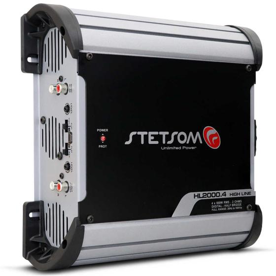 Imagem de Módulo Amplificador Stetsom High Line HL2000.4 2000W RMS 2 Ohms 4 Canais