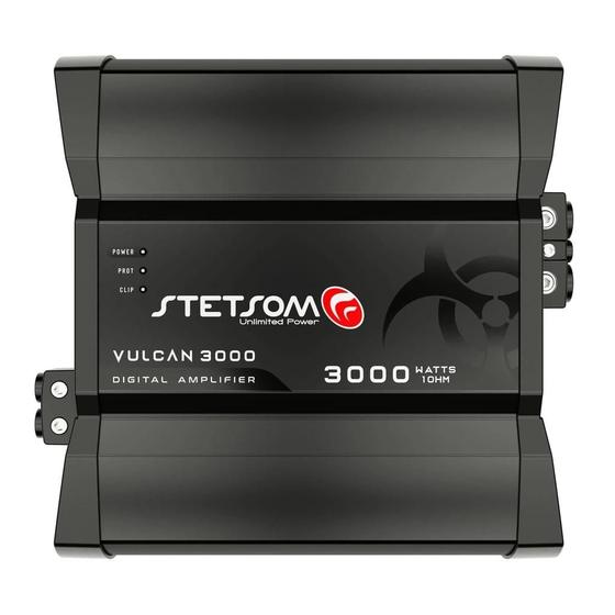 Imagem de Módulo Amplificador Stetsom Vulcan 3000 1 Canal 3000W RMS 1 Ohm Som Automotivo