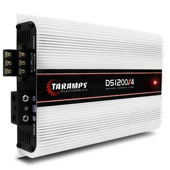 Módulo Amplificador Taramps DS1200x4 1200W RMS 2 Ohms 4 Canais RCA Classe D Menor preço em Módulo Amplificador Taramps DS1200x4 1200W RMS 2 Ohms 4 Canais RCA Classe D