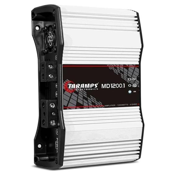 Módulo Amplificador Taramps MD 1200.1 1200W RMS 4 Ohms 1 Canal RCA