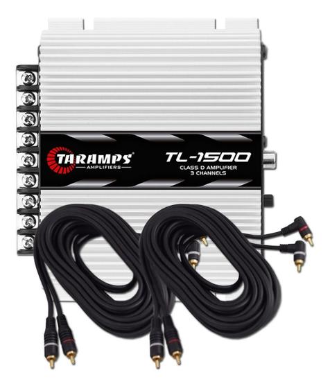 Imagem de Modulo Amplificador Taramps TL1500 + 2 Cabos RCA