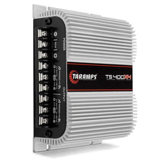 Módulo Amplificador Taramps TS400 400W RMS 2 Ohms 4 Canais Classe D Menor preço em Módulo Amplificador Taramps TS400 400W RMS 2 Ohms 4 Canais Classe D