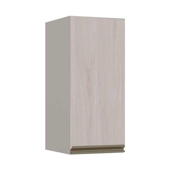 Imagem de Módulo Armário Aéreo 68x30 1 Porta 100% MDF Cozinha Modulada Gold Robel Fendi/Aspen