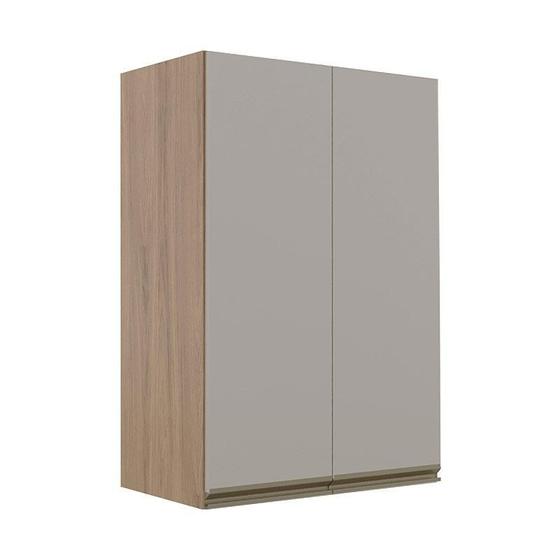 Imagem de Módulo Armário Aéreo 88x60 2 Portas 100% MDF Cozinha Modulada Gold Robel Hanover/Fendi