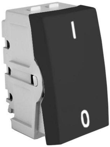 Imagem de Modulo Bipolar Simples - Recta Grafite Satin Fosco