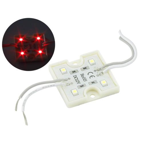Imagem de Módulo c/4 Leds Alto Brilho 12v Ip65 3528 36*36*5 - Vermelho