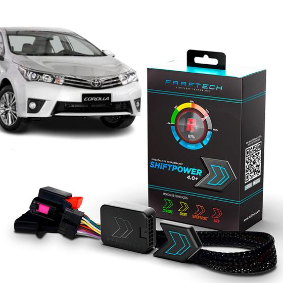 Imagem de Módulo Chip de Potência Eletrônico Shift Power Plug And Play 4.0 Faaftech Corolla 2015 até 2021