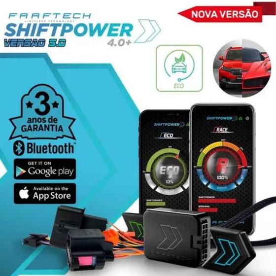 Imagem de Modulo Chip Gas Pedal Shiftpower 5.0 + Eco + Bluetooth + App