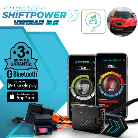 Imagem de Modulo Chip Gas Pedal Shiftpower 5.0 + Eco + Bluetooth + App