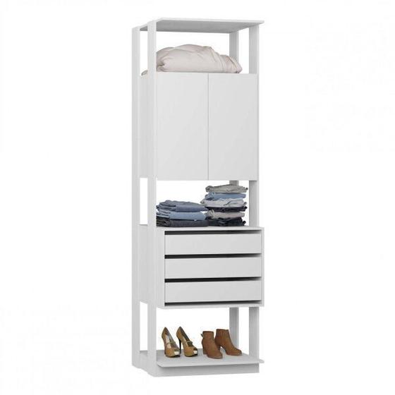 Módulo Closet 2 Portas 3 Gavetas Clothes Be Mobiliário Menor preço em Módulo Closet 2 Portas 3 Gavetas Clothes Be Mobiliário