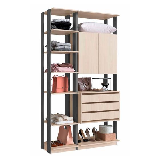 Imagem de Módulo Closet com 2 Peças Espresso Be Mobiliario