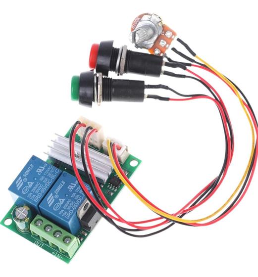 Imagem de Módulo Controlador De Velocidade Pwm 6a 24v 30a Com Reservão Rotativo