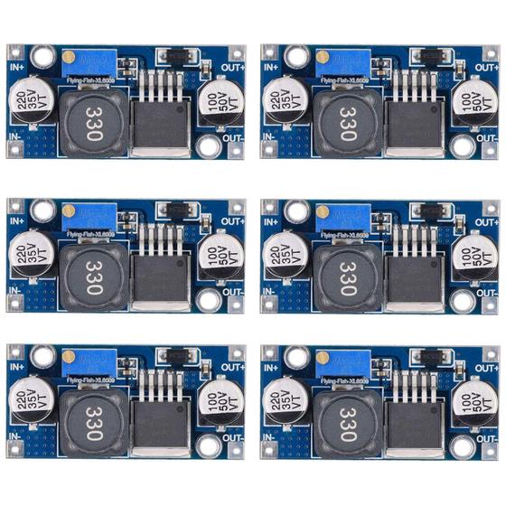 Imagem de Módulo Conversor DC-DC Boost XL6009 - 5-35V - Pacote com 6 Unidades