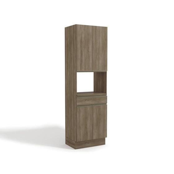 Imagem de Módulo Cozinha Kappesberg Maxxi Paneleiro G751 c/ 4 Portas e 1 Gaveta Nogal