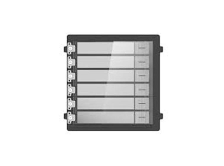 Imagem de Modulo de 6 TECLAS/BOTOES Hikvision DS-KD-KK P/ DS-KD8003-IME1
