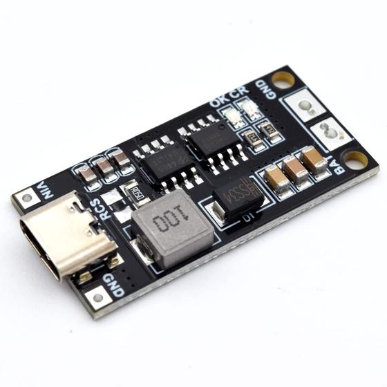 Imagem de Módulo de Carga de Bateria Adept Type-C BMS 2S 2A 18650/21700 8,4V