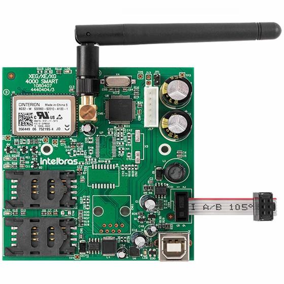 Imagem de Módulo de Comunicação GPRS Intelbras XG 4000 Smart, Duplo SIM, Compatível com AMT 4010 Smart