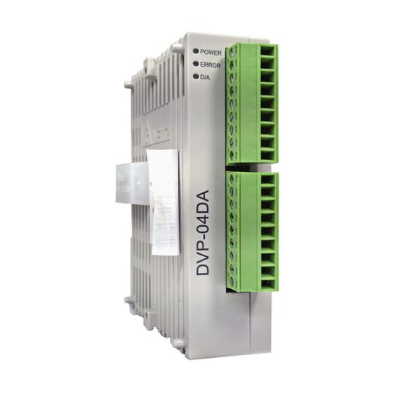 Imagem de Módulo de Entrada e Saída Analógica  4 S/A RS-485 12bit 0...10V/0mA~+20mA  DVP04DA-S  Delta