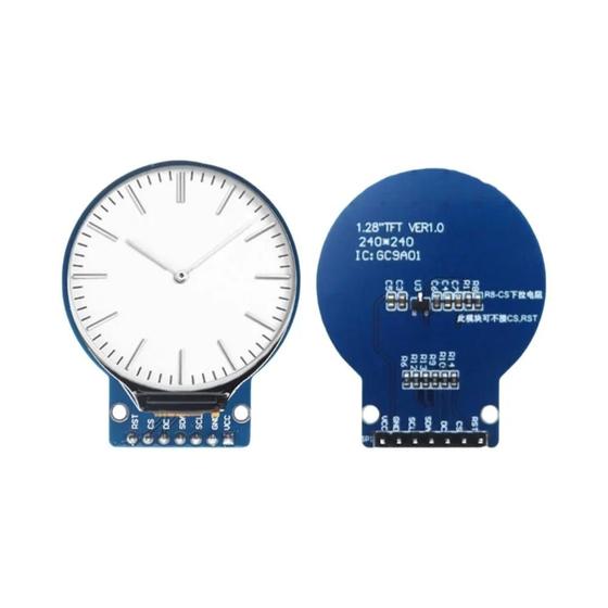 Imagem de Módulo De Exibição LCD TFT Redondo De 1,28 Polegadas RGB 240x240 GC9A01 Driver 4 Fios SPI Interface