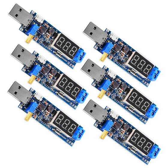 Imagem de Módulo de fonte de alimentação XIITIA 6pcs USB Buck Boost Converter