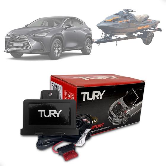 Imagem de Módulo de Iluminação Engate Eletrônico Engate Reboque Carreta 13 Fios Tury Connect 2 Universal
