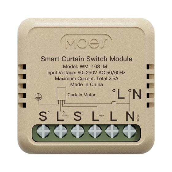 Imagem de Módulo De Interruptor De Cortina Mini Smart WiFi ZigBee Tuya Controle Remoto Por App Google Home